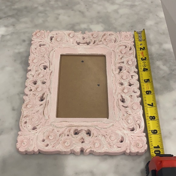 Shabby Chic Style 4”x6” 4x6 Photo Frame - Pretty Pink & Shimmery Photo Holder - Picture 9 of 14